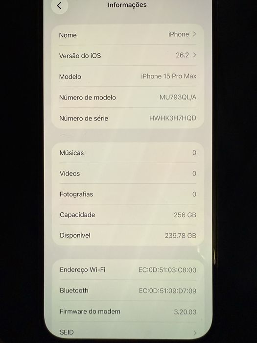 Iphone 15 Pro Max 256gb