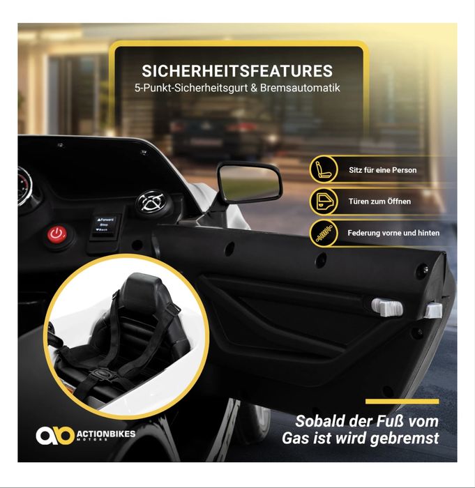 Дитячий електромобіль Mercedes-Benz GLA45 AMG кабріолет