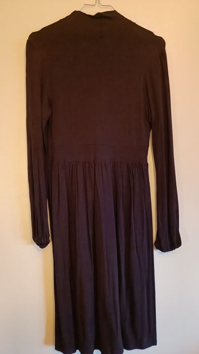 Vestido Castanho c/Manga - BARATÍSSIMO