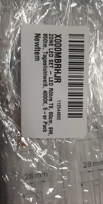 Świetlówka LED tuba 60 cm bała- żarówka