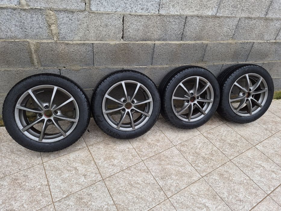 Jantes 15 WTS 4x100 + Pneus 185x55x15 Novos