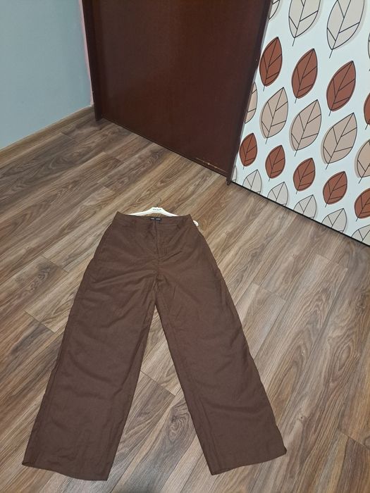 Nowe modne spodnie Mango len