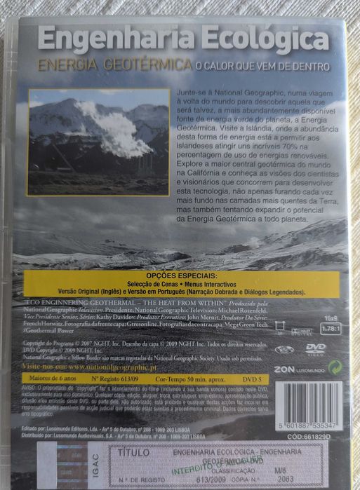 Coleção 4 DVDs Documentários National Geographic - Como Novos
