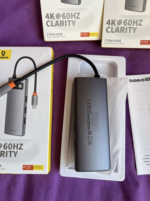 BASEUS HUB HDMI 7in1 концентратор хаб Type -C HDMI 4K 60hz