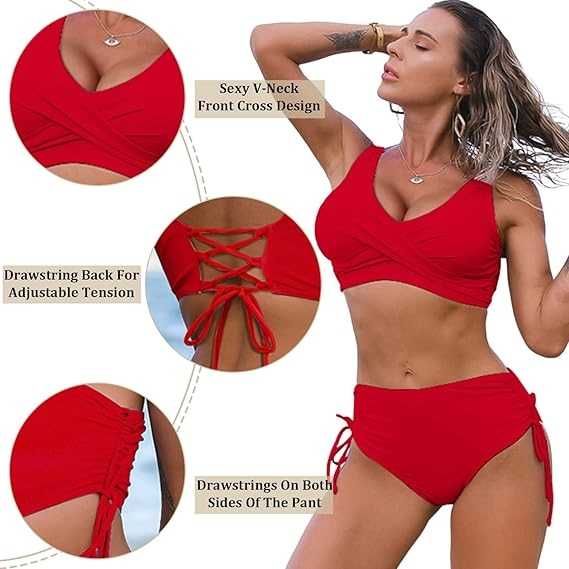 Nowy strój kąpielowy/dwuczęściowy/bikini/majtki/biustonosz R-S !3951!