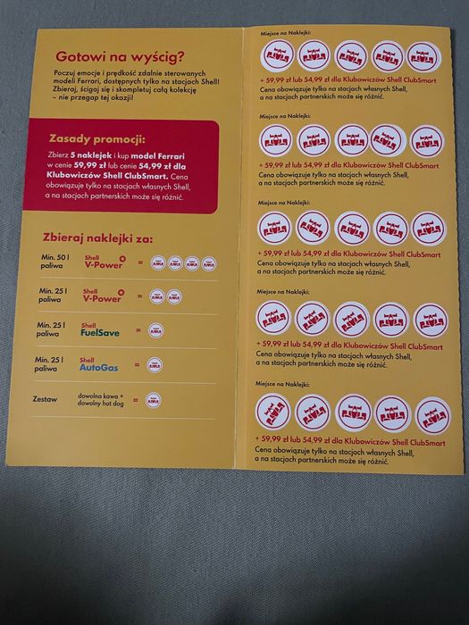 naklejki shell x ferrari