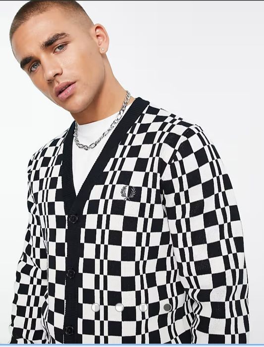 Чоловічий светр кардиган Fred Perry M.L. 100% cotton.
