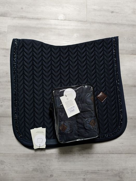 Czaprak ujezdzeniowy zest Kentucky Glitter stone granatowy Full Vs