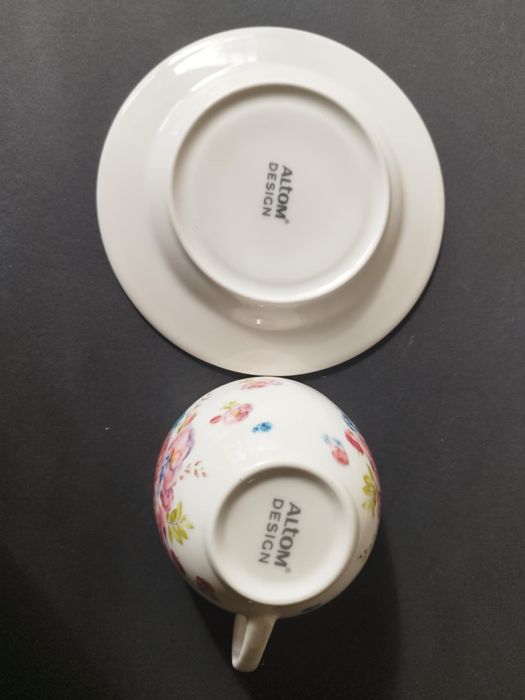 Filiżanka ze spodkiem piwonie Altom Design