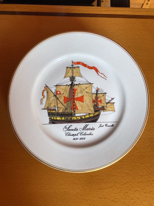 Pratos de luxo 12 Navios dos Descobrimentos Vista Alegre.  26cm