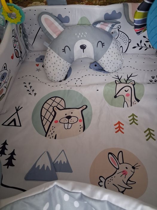 Розвиваючий килимок з бортиками та дугами Ricokids