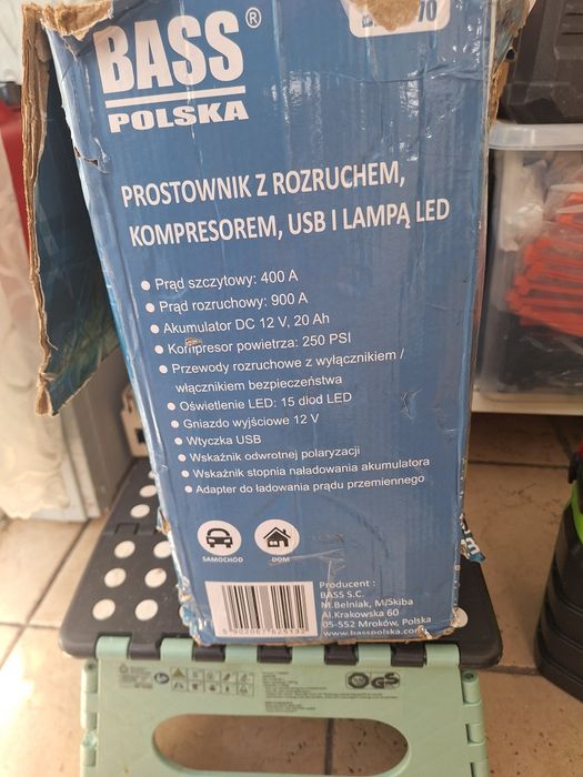 Prostownik z rozruchem booster
