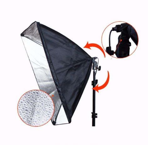 Софтбокс голова 50х70см с патроном Е27 без штатива