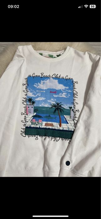 Markowa bluza biała GUESS