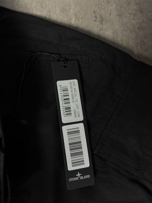 Штани - карго Stone Island SI брюки черные мужские чорні