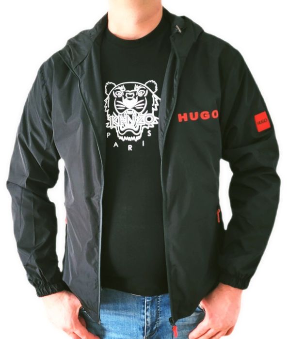 Kurtka przciwdeszczowa Hugo Boss czarna