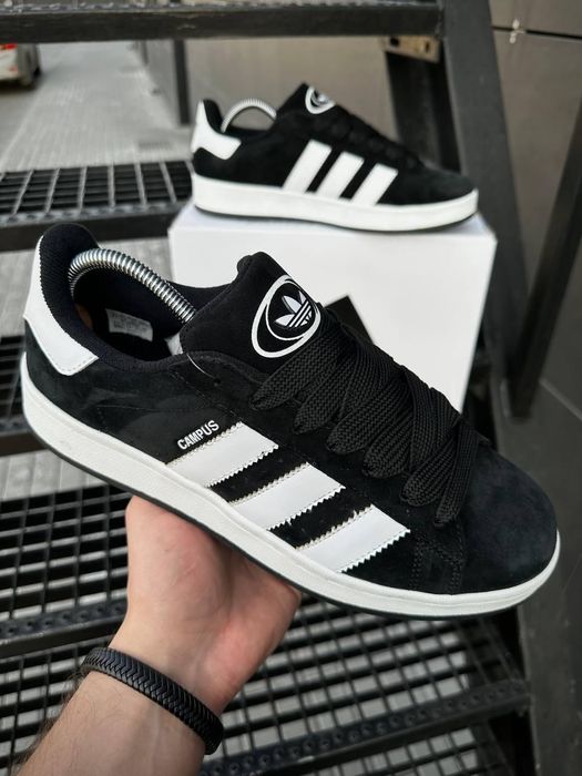 Кроссовки Adidas Campus чоловічі сірі чорні адідас кампус Кросівки
