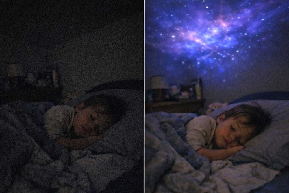 Projektor Gwiazd LED Astronauta Lampka z Pilotem