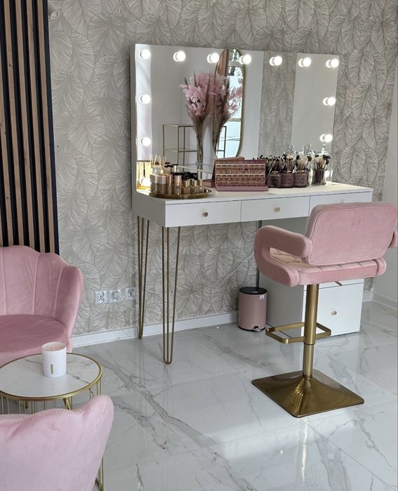 Stanowisko do wizażu GOLD MAXI Toaletka makijaź, brwi , rzesy