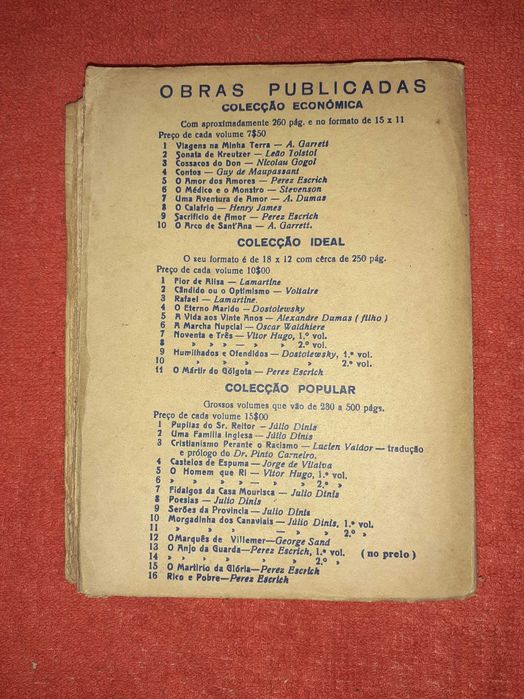 Livro Antigo Júlio Dinis-Os Fidalgos da Casa Mourisca