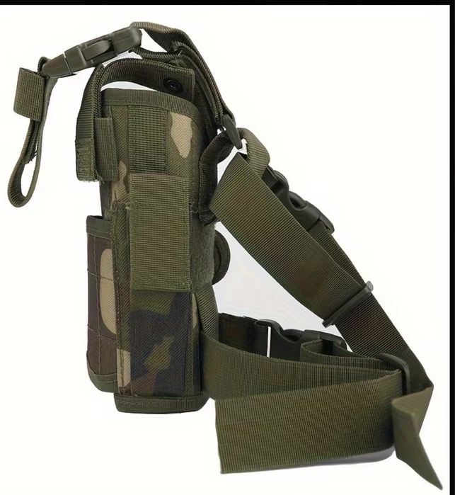 Coldre de perna tactico Air Soft - verde camuflado