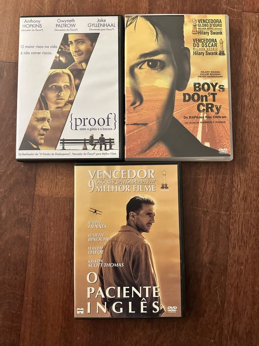 3 DVDs de filmes