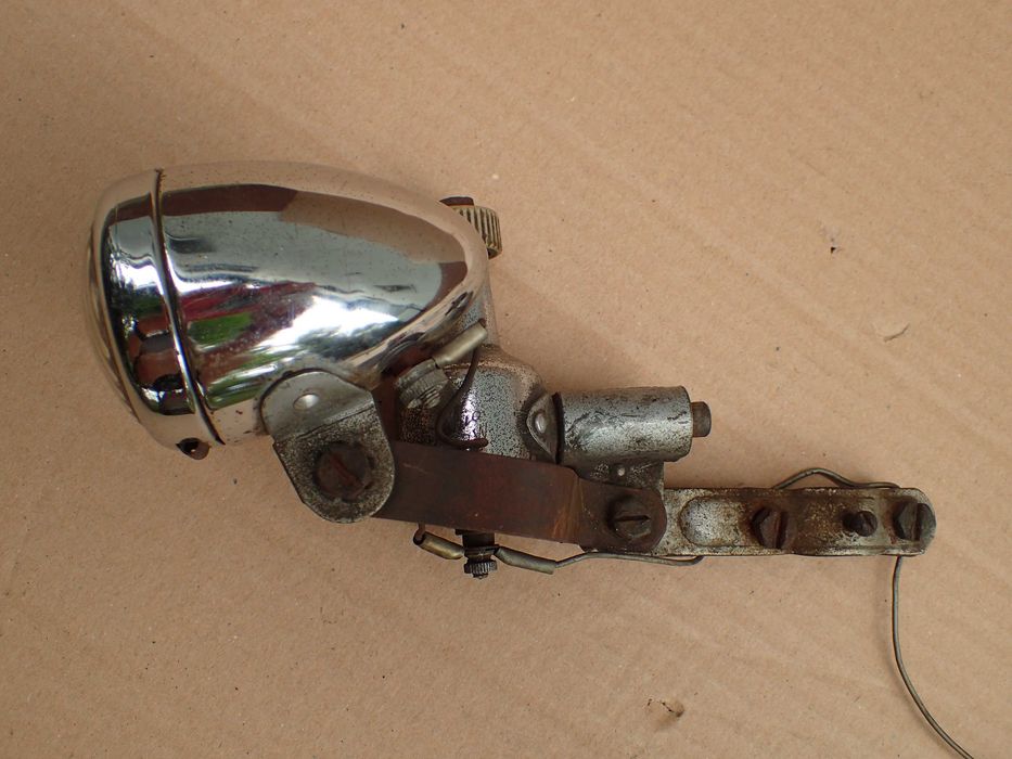Halus Junior zabytkowe dynamo rowerowe + lampa przód + tył lata 50/60 Diamant NSU