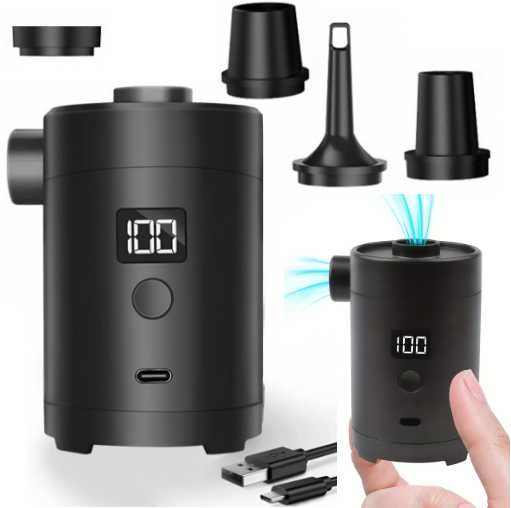 Elektryczna pompka do materaca piłki basenu akumulatorowa usb