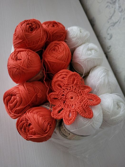 Пряжа 100% бавовна