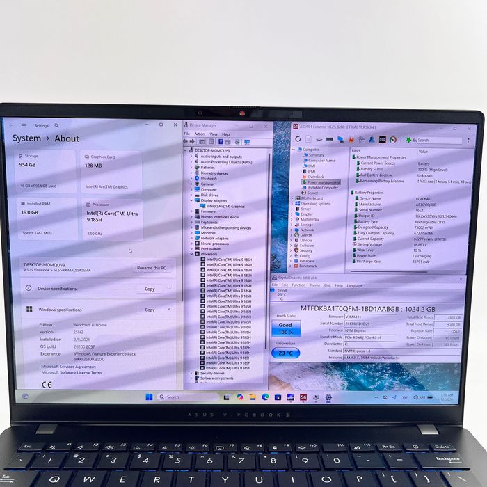 ASUS VivoBook S 14 Ultra 9 185H 16GB RAM 1TB SSD МАГАЗИН ГАРАНТІЯ