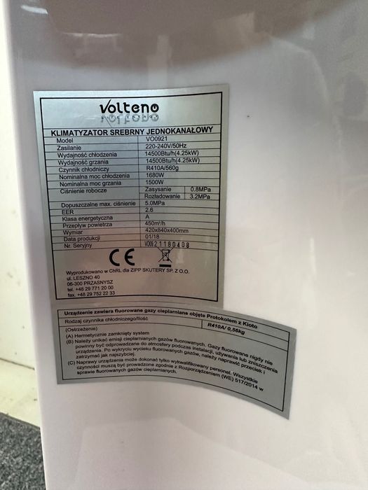 Klimatyzator przenośny Volteno model VO0921