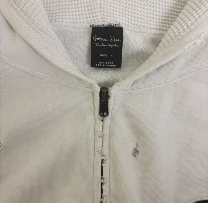 зип худи number nine double skull