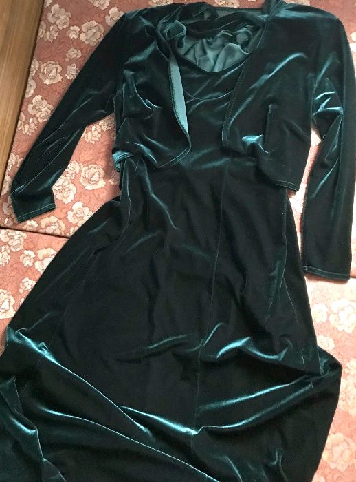 Вечірнє плаття-костюм Велюр