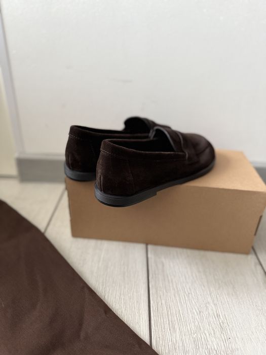 Лофери замшеві шоколадні натуральний італійський замш