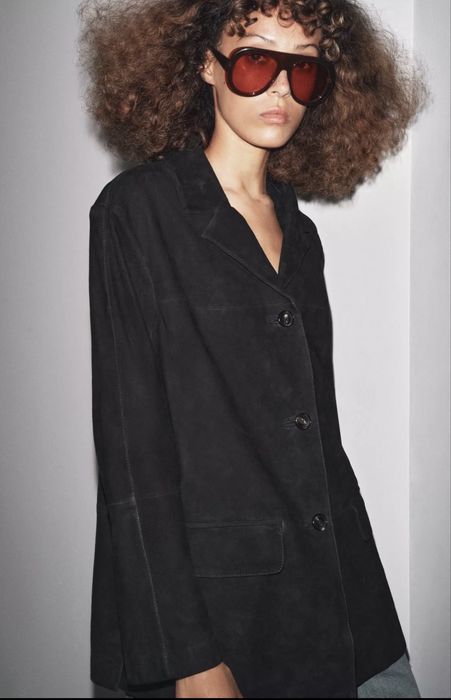 Замшевий піджак куртка Zara Limited edition