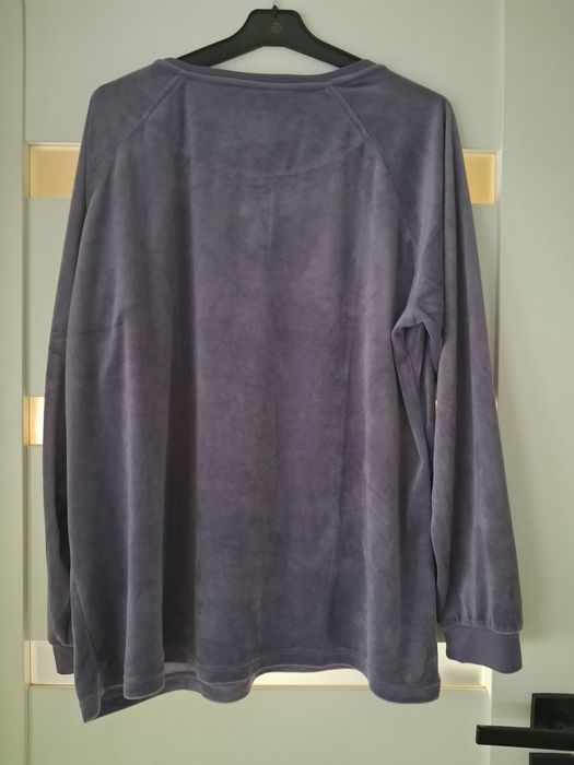 Welurową Lila cienka bluza