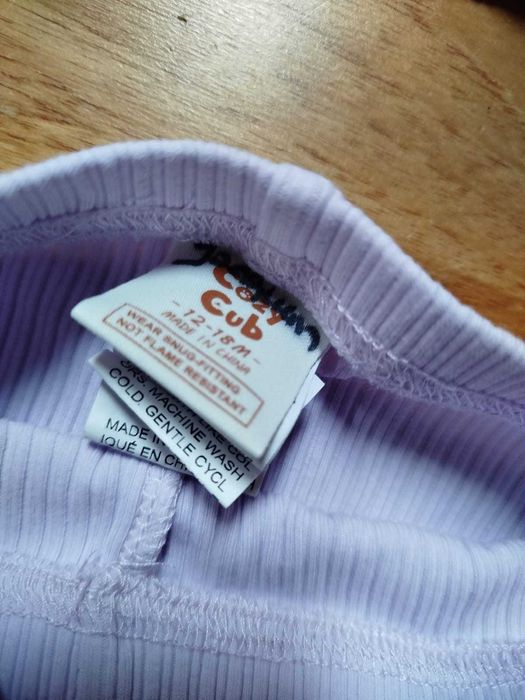 Conjunto Calças e Camisola Lilás 12-18 meses