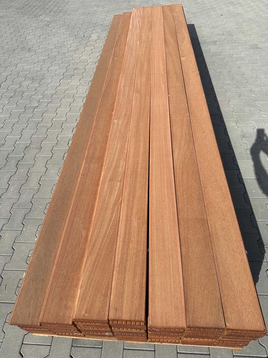 Deska Tarasowa egzotyczna bangkirai Bangkiray ryflowana 25x145mm