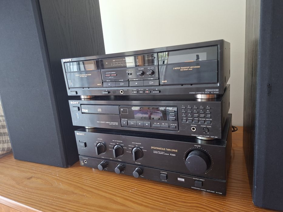 Aparelhagem Hi-Fi Sony Vintage Completa – Totalmente Funcional