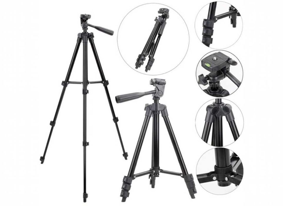 Металевий штатив трипод для телефону, тринога Tripod 3120 35-102 см