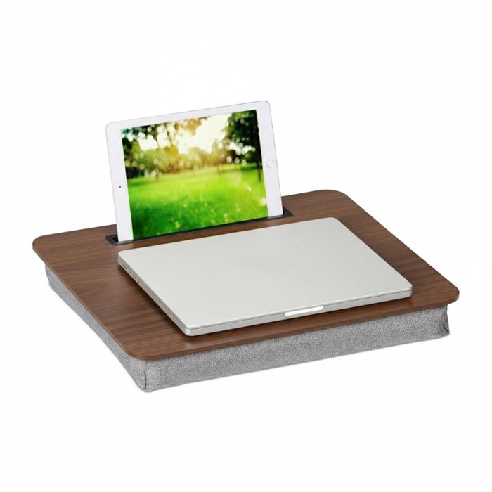 Relaxdays Poduszka Na Laptopa Z Uchwytem Podstawka Na Kolana Do Łóżka Sofa