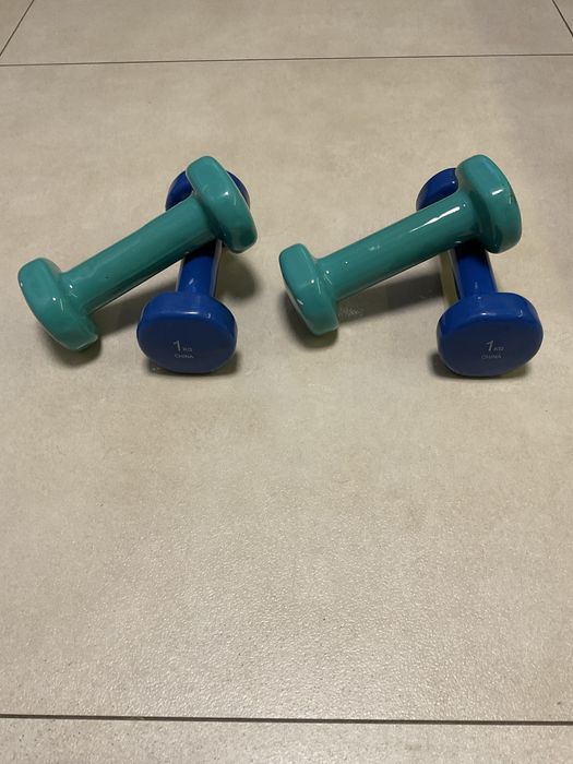 Hantle, ciężarki do fitness 4 x 1 kg