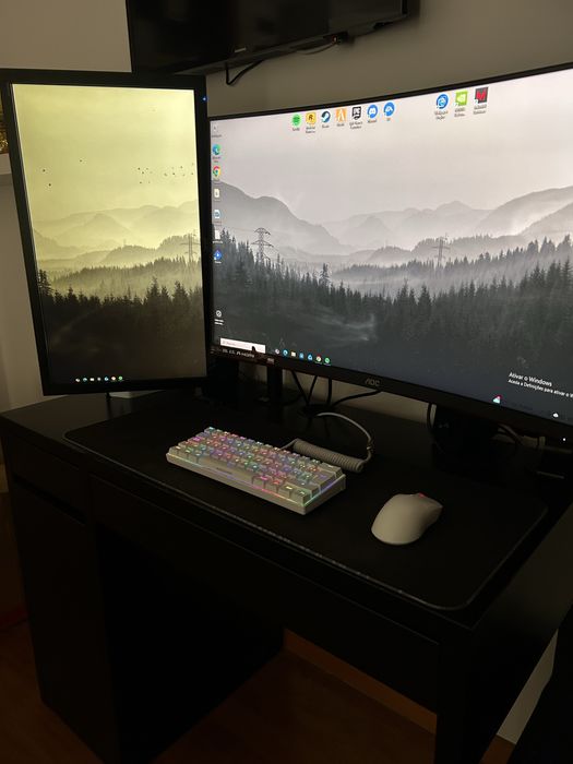 Setup completo para venda (PC + periféricos + monitor)