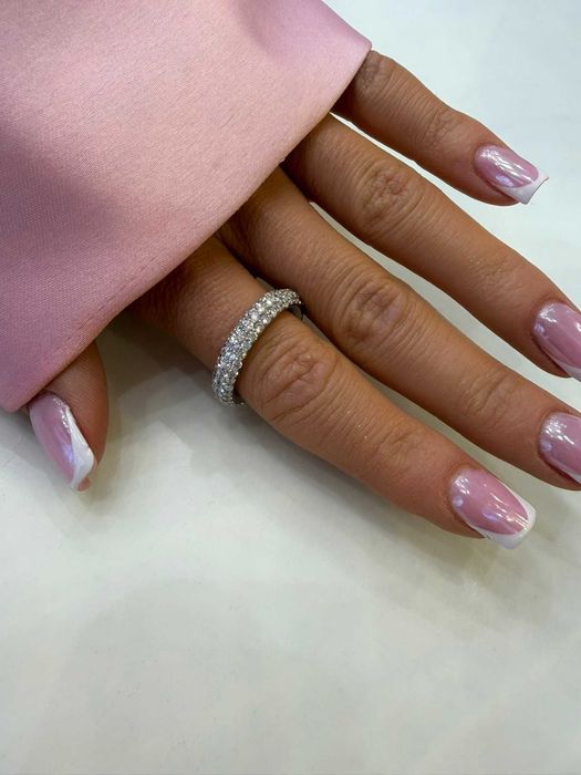 Obrączka Eternity z diamentami naturalnymi 2.37 CT