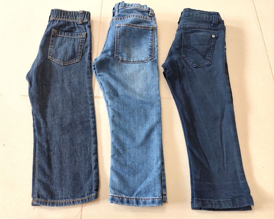 Lote de 3 Calças de Ganga para Rapaz (Regular Fit - 3 anos)