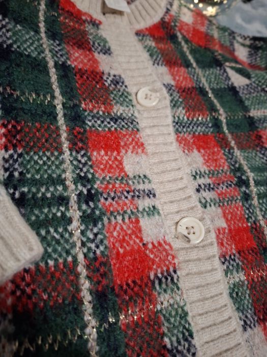 Sweter 98 H&M  krata święta