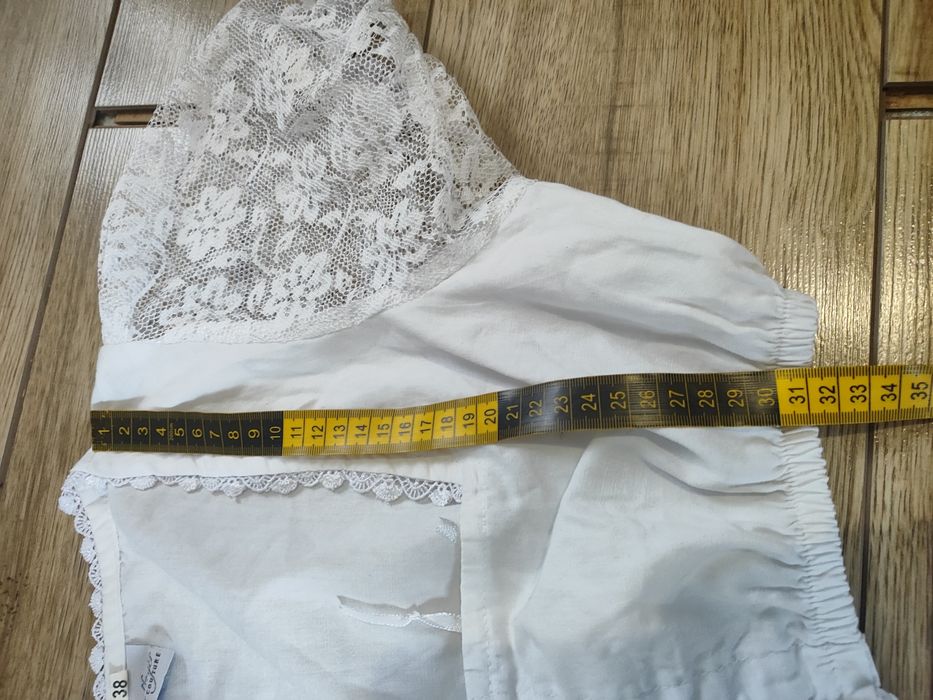 Bluzka bawarska dirndl 38 M Crop top 10  Oktoberfest