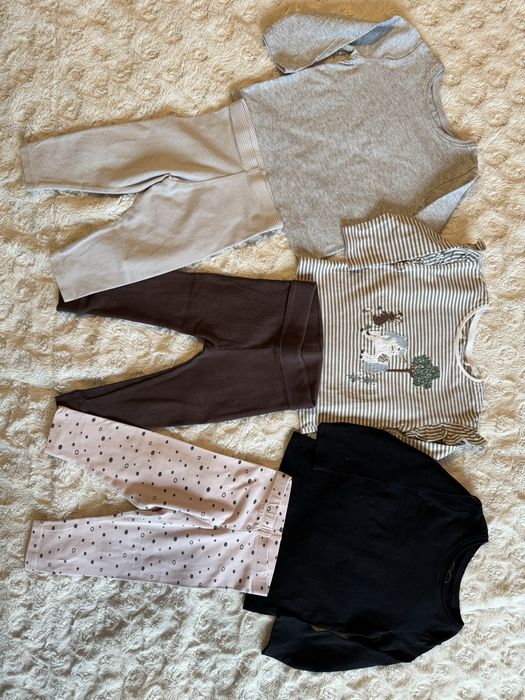 Zestaw ubrań Next 80cm legginsy i bluzki
