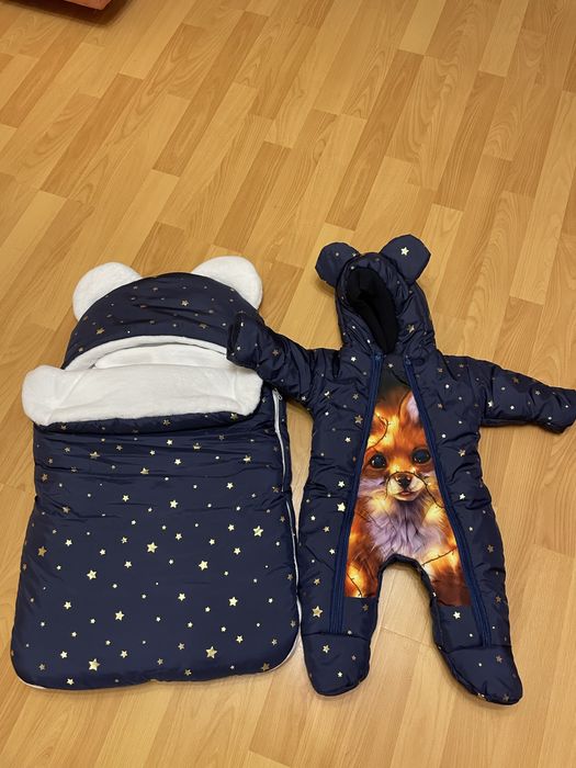 Зимовий дитячий комбінезон з конвертом