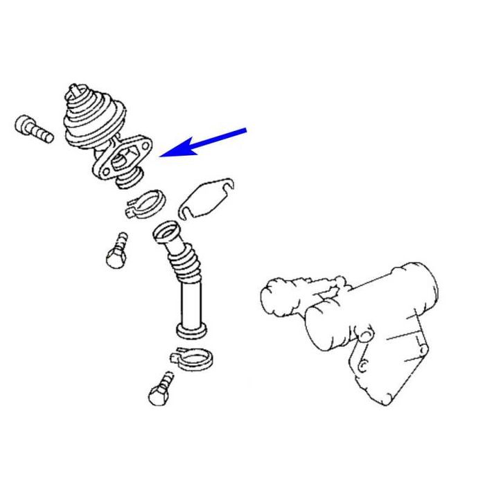 Junta Cega INOX Anular EGR Motores Mercedes - OM601/602/604/605 B904